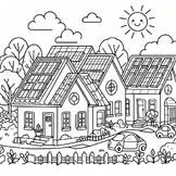 Best Free coloring pictures Renewable energy Earth Day Sol