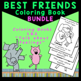 Bundle of 2 Coloring Books for PreK Beginning Readers and 