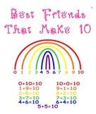 Best Friends that Make 10 Printable Rainbow - Common Core 