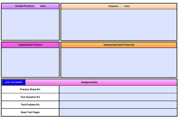 Preview of Best Lesson Plan Template (PDF Fillable & MS Word)