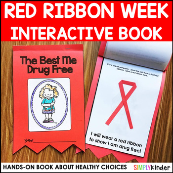 Preview of Red Ribbon Week Book for Kindergarten, First Grade, and Preschool