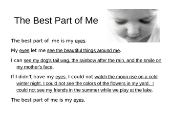 Preview of Best Part of Me : Freeverse Poem