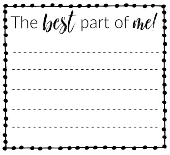 The Best Part Of Me Worksheets Teaching Resources Tpt