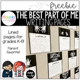 Best Part of Me Writing Pages - FREEBIE!