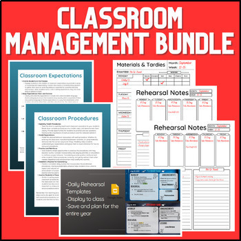 Preview of Best Practice Band, Orchestra, Choir Classroom Management Bundle