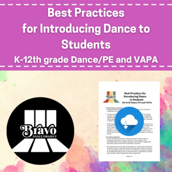 Preview of Best Practices for Introducing Dance to Students (for K-12 Dance/PE and VAPA)