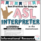 Best Practices for using an ASL Interpreter | INSERVICE RE