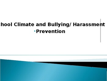 Preview of Best Practices in Bullying/Harassment Prevention&Intervention(editable resource)