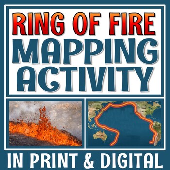 Preview of Plot the Ring of Fire NGSS Plate Tectonics Activity GOOGLE SLIDES AND PRINT