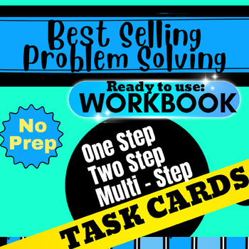 Preview of Best Selling Problem Solving Package and Word Problem Task Cards - Real Life