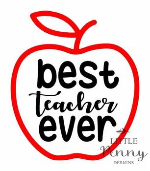 Download Best Teacher Ever SVG by Stephanie Peterson | Teachers Pay ...