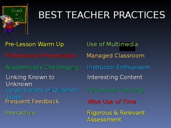 Preview of Best Teacher Practices PowerPoint