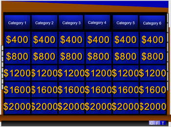 Best and Most Realistic Double Round Jeopardy Template w/ Instructions ...