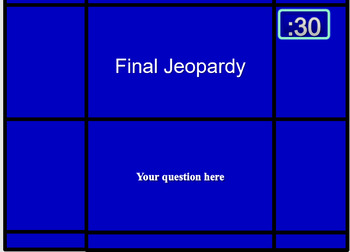 blank jeopardy powerpoint template