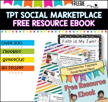 Preview of Best of Teachers Pay Teachers Marketplace EBook -200 FREEBIES (Back to school )