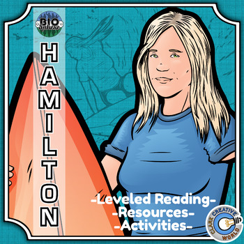 Preview of Bethany Hamilton Biography - Reading, Digital INB, Slides & Activities
