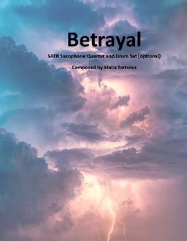 Preview of Betrayal for Saxophone Quartet - Score and Parts