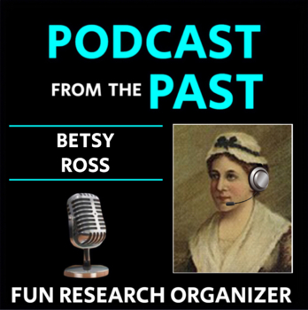 Preview of Betsy Ross - Research Graphic Organizer, "Podcast from the Past"