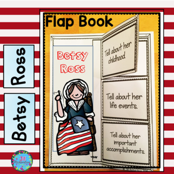 Preview of Biography Template Betsy Ross Writing Women's History Month Activity ESL