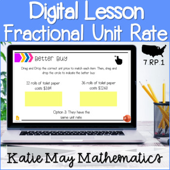 Preview of Better Buy & Fractional Unit Rates |  Interactive Lesson | 7.RP.1