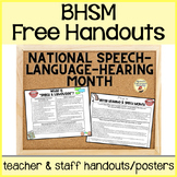 Better Hearing and Speech Month FREEBIE: Speech & Language