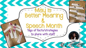 Preview of BHSM Better Hearing and Speech Month Fact Tags May