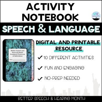 Preview of Better Speech and Hearing Activity Notebook for Older Students