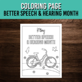 Better Speech and Hearing Month May Coloring Page
