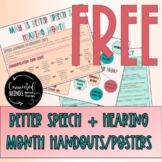 FREE Better Speech and Hearing Month Handouts and Posters