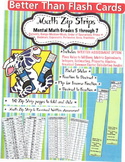 Better Than Flash Cards Zip Strip Math Grades 5 - 7 with A