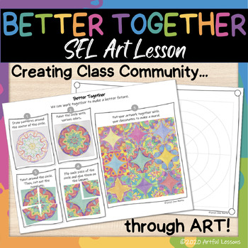Preview of Better Together SEL Art Lesson/ Back to School