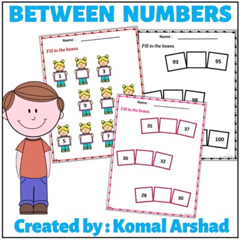 Preview of Between Numbers Worksheets