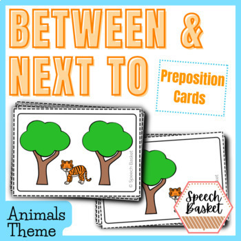 Preview of Between and Next To Prepositions Game and Activity Packet for Speech Therapy