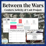 Between the Great World Wars Centers Activity with Mini Un