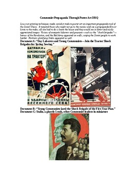 Preview of Between the Wars: Communist Propaganda Through Poster Art DBQ
