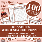 Beverages Word Search Puzzle Printable Worksheet Activity 