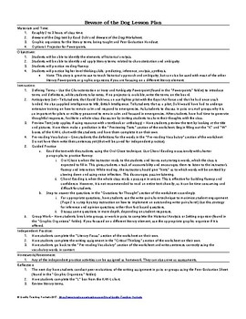 Beware Of The Dog By Roald Dahl Lesson Plan Worksheets Questions Key