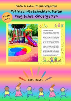 Preview of Bewegungsgeschichten - Farben - magischer Kindergarten