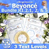 Beyoncé 2nd Grade Biography Nonfiction Reading Bundle RI2.