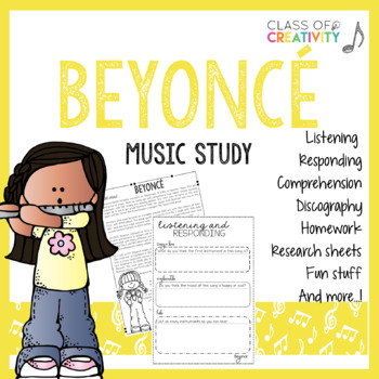 Preview of Beyoncé Music Study: Activities and Worksheets