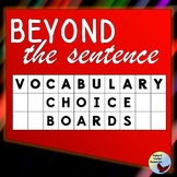 Vocabulary Choice Board and Presentation