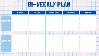 Preview of Bi-Weekly Calendar