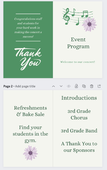 Preview of Bi fold Event PDF| Bi Fold Brochure Template| Event Program PDF