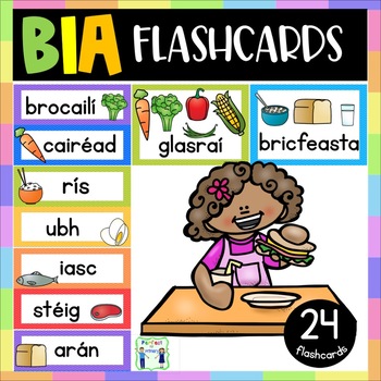 Preview of Bia Flashcards with pictures - Gaeilge - Food