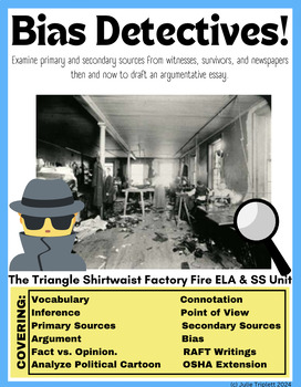 Preview of Bias Detectives: The Triangle Shirtwaist Factory Fire Cross-Curricular Unit!