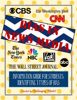 Preview of Bias In News Media Student Guide & Activity - PDF & Google Doc Formats