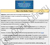 Bias in the Media Project — Making an Advertisement (ARGUM