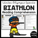 Biathlon Reading Comprehension Worksheet Winter Olympics O