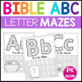 Bible ABC Mazes: Fine Motor Alphabet A-Z Worksheets