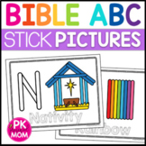 Bible ABC Popsicle Stick Mats